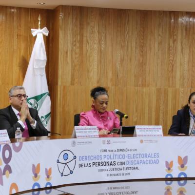 13-03-23 Foro, Difusión de los Derechos Políticos-Electorales de las Personas con Discapacidad desde la Justicia Electoral