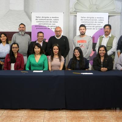 26-03-23 Taller Dirigido a Medios de Comunicación, sobre construcción notas periodísticas con perspectiva de género y prevención de la VPG