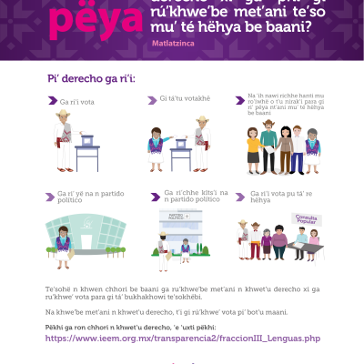Ut Derechos Politico Electorales Infografia Matlatzinca