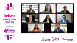 CONTINÚAN DEBATES ORGANIZADOS POR EL IEEM  PARA LA ELECCIÓN JUDICIAL