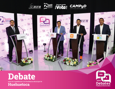DEBATEN CANDIDATOS A PRESIDENCIA MUNICIPAL DE  HUEHUETOCA
