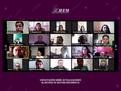 CAPACITA IEEM A SERVIDORAS Y SERVIDORES PÚBLICOS ELECTORALES