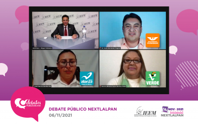 DEBATEN CANDIDATURAS POR LA PRESIDENCIA DE NEXTLALPAN: IEEM