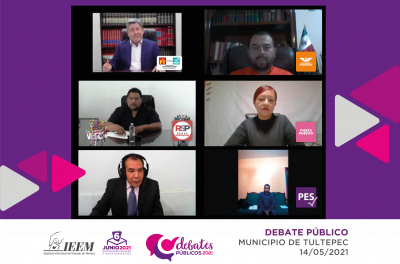 ORGANIZA IEEM DEBATE ENTRE ASPIRANTES A LA PRESIDENCIA MUNICIPAL DE TULTEPEC