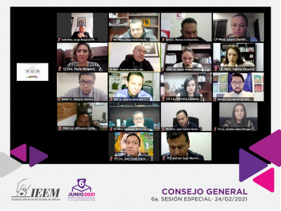 APRUEBA EL CONSEJO GENERAL DEL IEEM AJUSTE AL PRESUPUESTO DE EGRESOS 2021