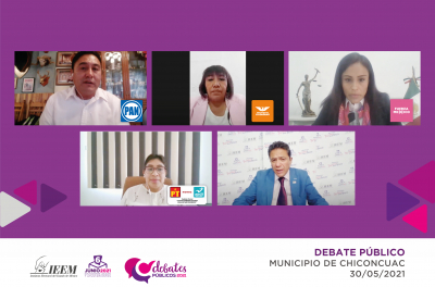 EN DEBATE, CANDIDATURAS DE CHICONCUAC PROPONEN IMPULSAR A TEJEDORES Y MÚSICOS DE SAN JUANITO