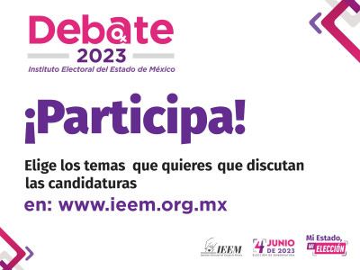 PROMUEVE IEEM PARTICIPACIÓN CIUDADANA  EN DEBATES DE CANDIDATURAS