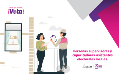 PREPARA IEEM CONVOCATORIA PARA PERSONAS SUPERVISORAS Y CAPACITADORAS-ASISTENTES ELECTORALES LOCALES