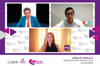 DESTACAN EN DEBATE PARA LA PRESIDENCIA MUNICIPAL DE PAPALOTLA EL IMPULSO AL TURISMO Y LA EDUCACIÓN