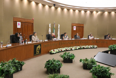 INFORMA CONSEJO GENERAL DEL IEEM AVANCE DE LAS ACTIVIDADES SUSTANTIVAS