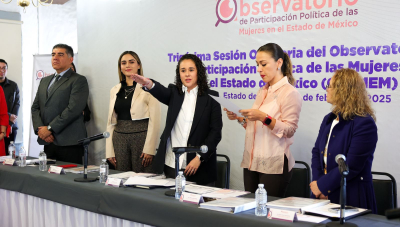 IEEM ASUME LA PRESIDENCIA DEL OBSERVATORIO DE PARTICIPACIÓN POLÍTICA DE LAS MUJERES