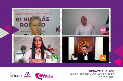 COMBATIR LA CORRUPCION, TEMA DEL DEBATE EN NICOLÁS ROMERO