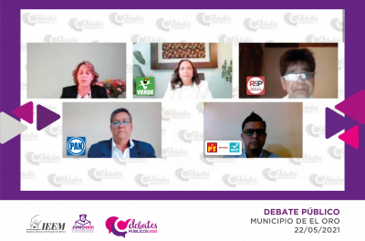 CANDIDATURAS A LA PRESIDENCIA MUNICIPAL DE EL ORO DEBATEN VIRTUALMENTE