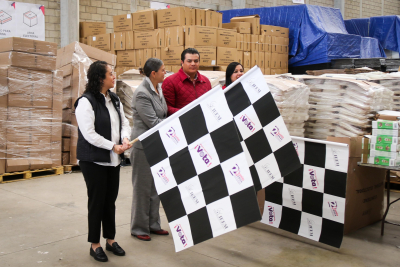 INICIA IEEM DISTRIBUCIÓN DE 281 TONELADAS  DE MATERIAL ELECTORAL