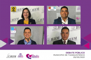 REACTIVAR LA ECONOMÍA EN TIANGUISTENCO, TEMA DEL DEBATE ENTRE LAS CANDIDATURAS A LA ALCALDÍA