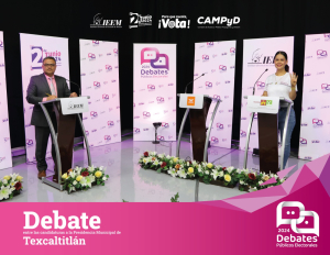 IEEM LLEVA A CABO DEBATE A LA PRESIDENCIA MUNICIPAL  DE TEXCALTITLÁN