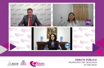 EN DEBATE ENTRE ASPIRANTES A LA ALCALDIA DE TEXCOCO INVITAN A EJERCER UN VOTO INFORMADO