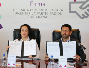 FIRMAN COMPROMISO IEEM Y CONCAEM  PARA FOMENTAR LA PARTICIPACIÓN CIUDADANA