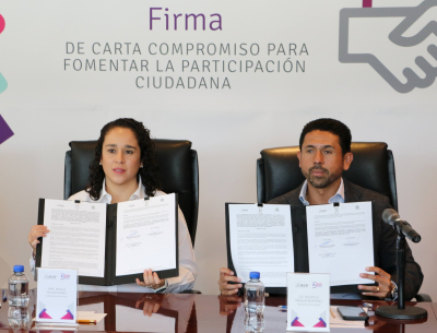 FIRMAN COMPROMISO IEEM Y CONCAEM  PARA FOMENTAR LA PARTICIPACIÓN CIUDADANA