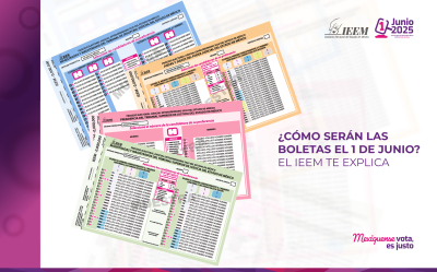 ¿CÓMO SERÁN LAS BOLETAS EL 1 DE JUNIO?  EL IEEM LO EXPLICA