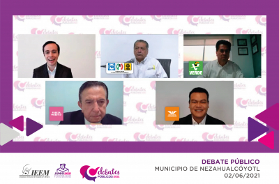 RESALTAN PROPUESTAS SOBRE SEGURIDAD EN DEBATE ENTRE CANDIDATURAS POR NEZAHUALCÓYOTL