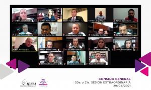 AVALA CONSEJO GENERAL DEL IEEM SOLICITUDES DE REGISTRO DE CANDIDATURAS PARA EL PROCESO ELECTORAL 2021